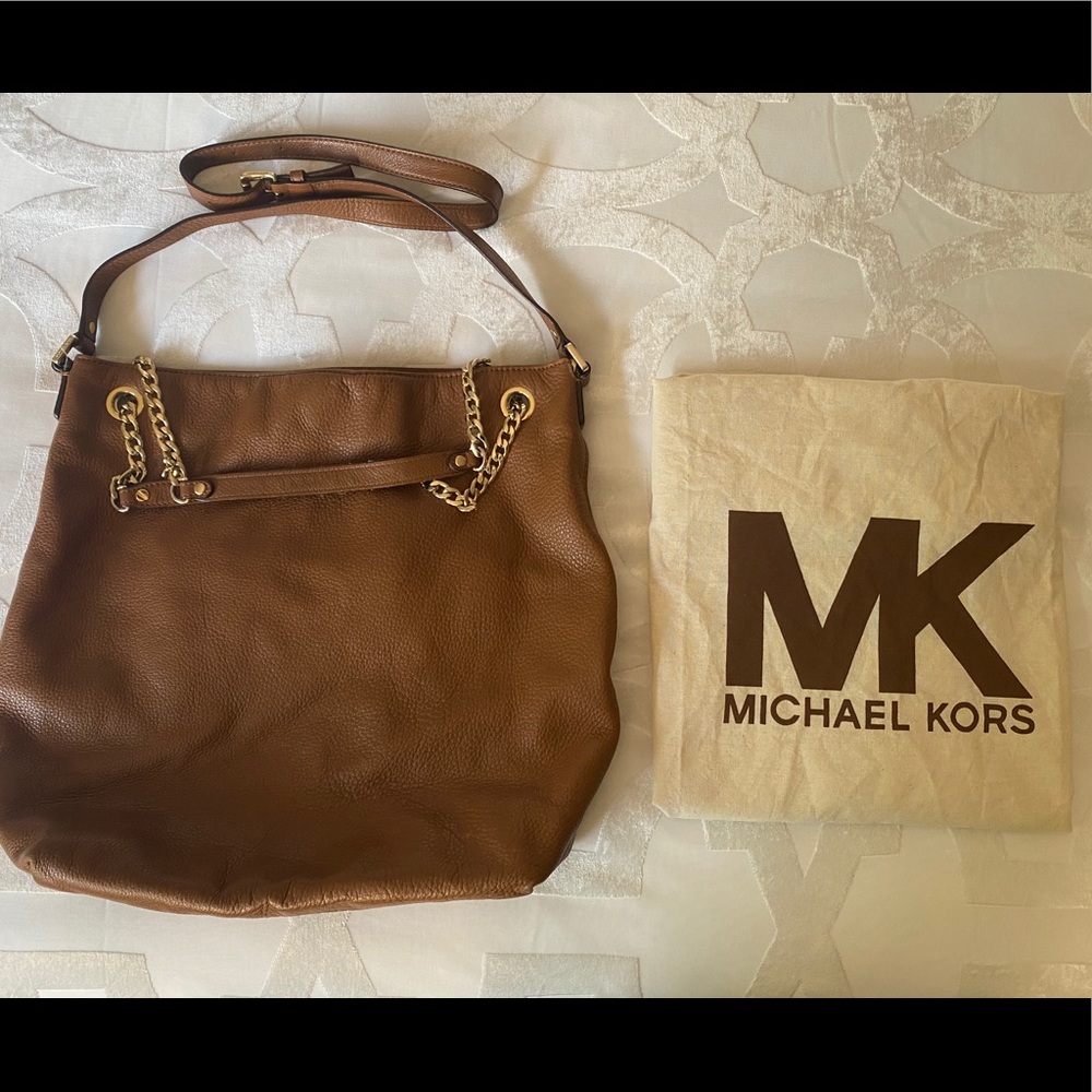 Crossbody Michael Kors handbag in Luggage color